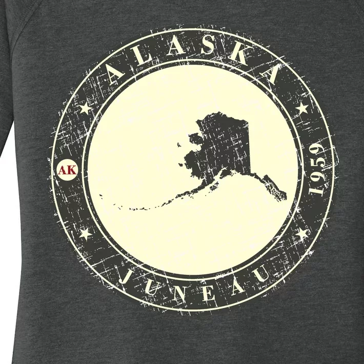 Juneau Alaska Retro Women's Perfect Tri Tunic Long Sleeve Shirt