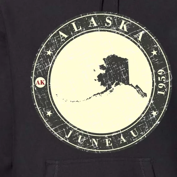 Juneau Alaska Retro Premium Hoodie