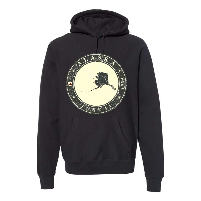 Juneau Alaska Retro Premium Hoodie