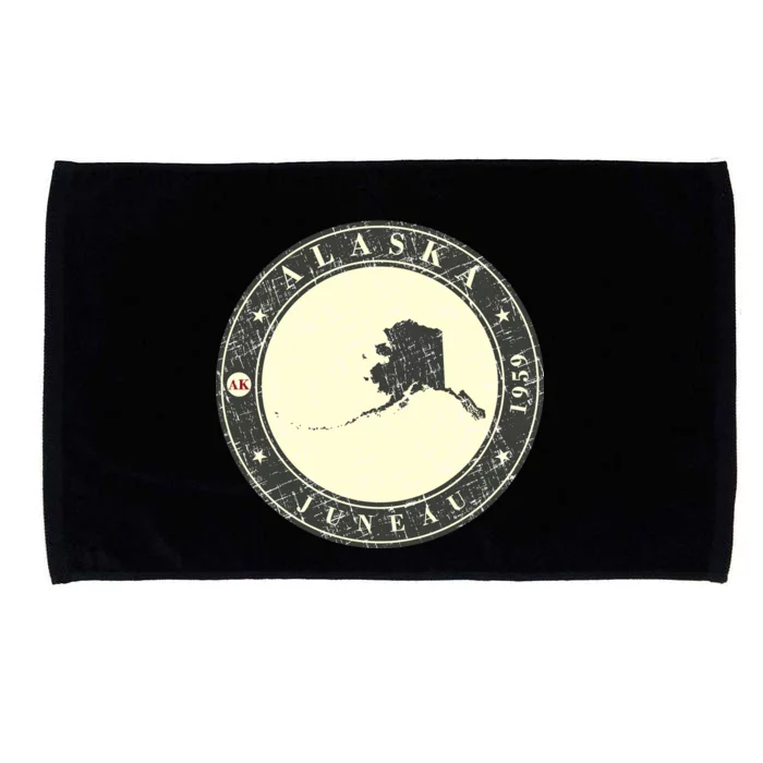 Juneau Alaska Retro Microfiber Hand Towel