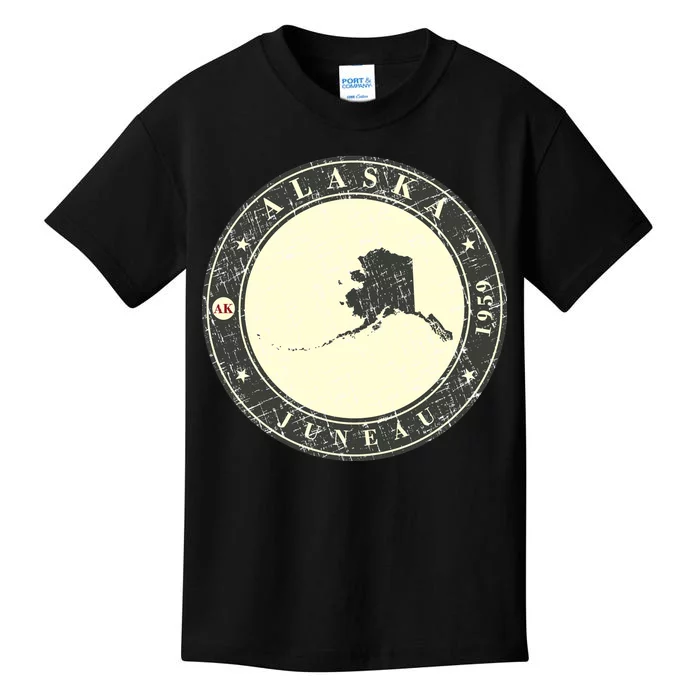 Juneau Alaska Retro Kids T-Shirt