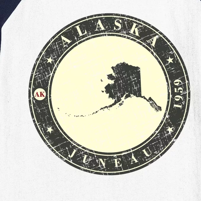 Juneau Alaska Retro Baseball Sleeve Shirt