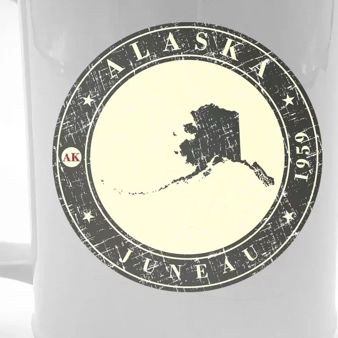 Juneau Alaska Retro Front & Back Beer Stein