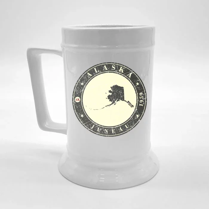 Juneau Alaska Retro Front & Back Beer Stein