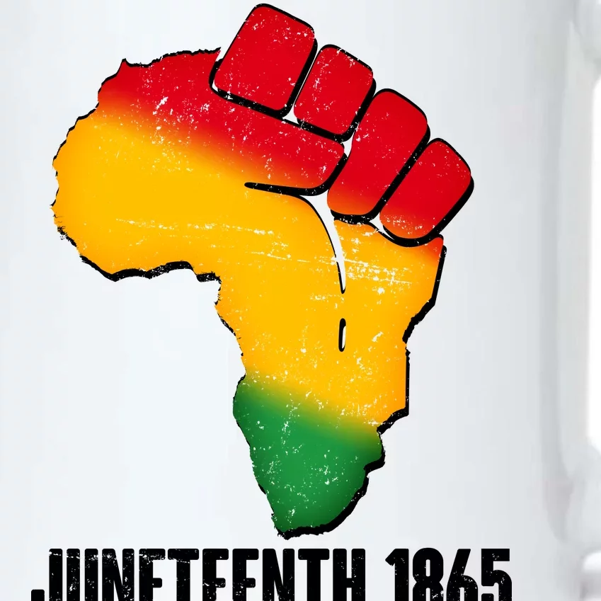 Juneteenth 1865 Africa Map Fist Black Color Changing Mug