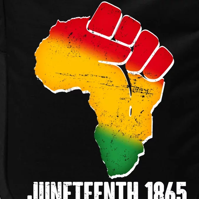 Juneteenth 1865 Africa Map Fist Impact Tech Backpack