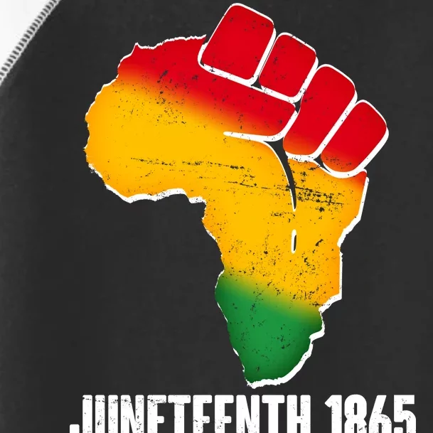 Juneteenth 1865 Africa Map Fist Toddler Fine Jersey T-Shirt