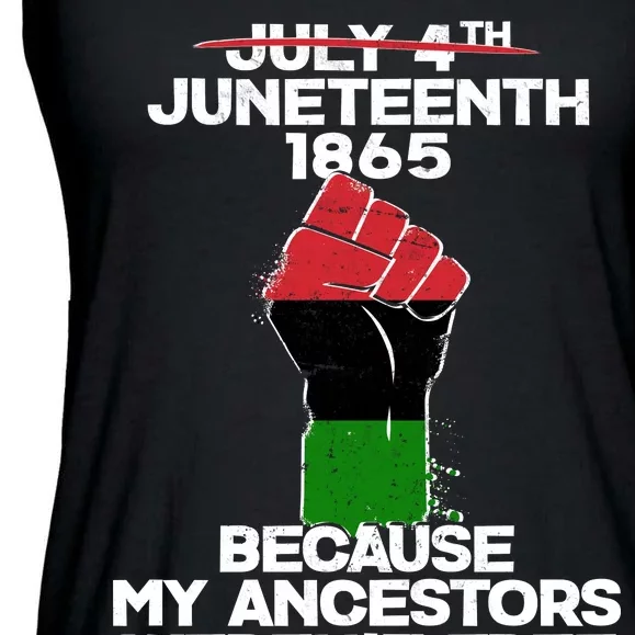 Juneteenth 1865 American African Freedom Day Ladies Essential Flowy Tank