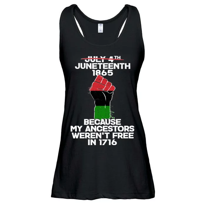 Juneteenth 1865 American African Freedom Day Ladies Essential Flowy Tank