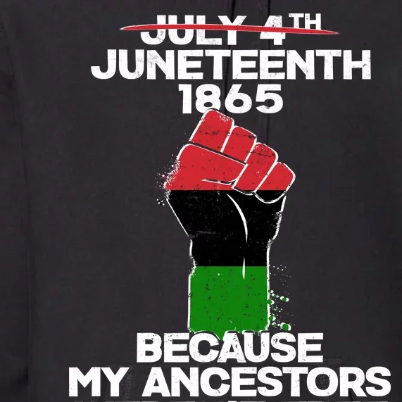 Juneteenth 1865 American African Freedom Day Premium Hoodie