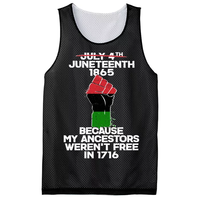 Juneteenth 1865 American African Freedom Day Mesh Reversible Basketball Jersey Tank