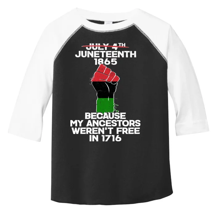 Juneteenth 1865 American African Freedom Day Toddler Fine Jersey T-Shirt