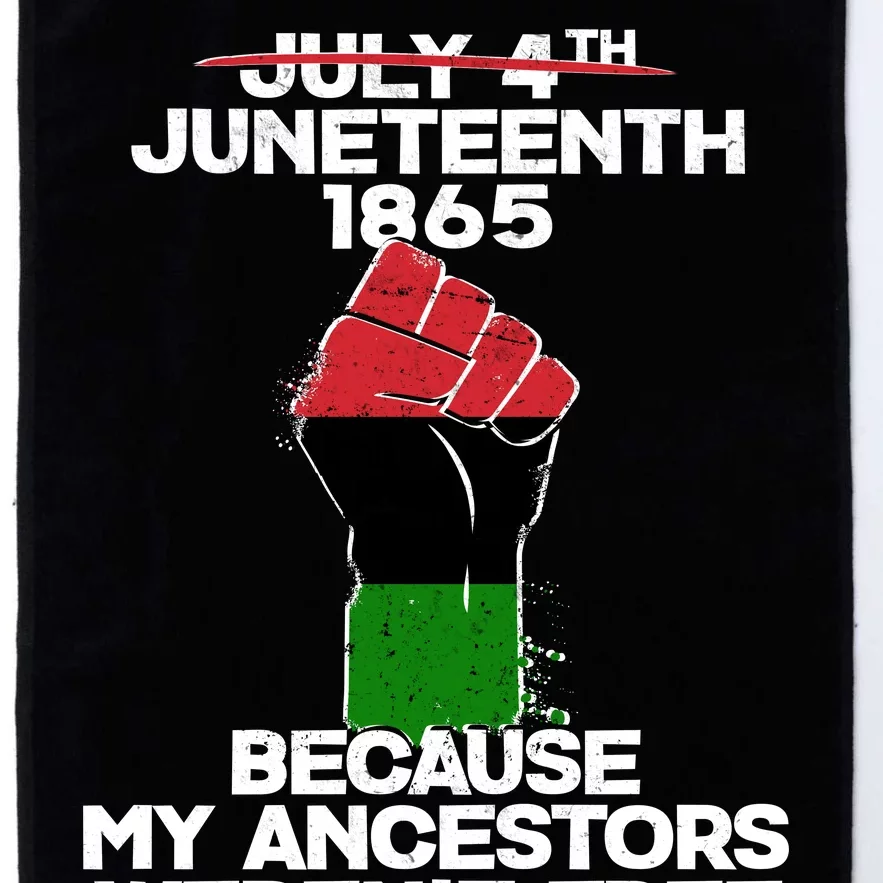 Juneteenth 1865 American African Freedom Day Platinum Collection Golf Towel