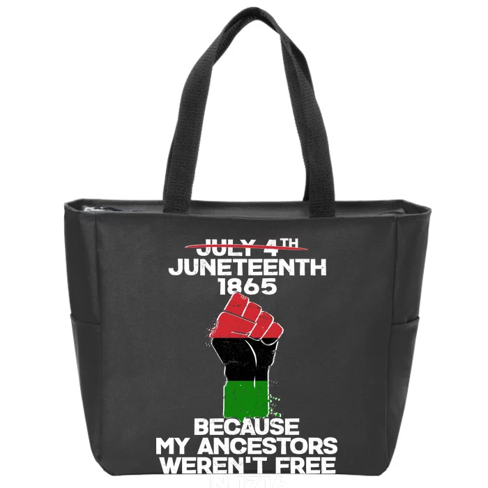 Juneteenth 1865 American African Freedom Day Zip Tote Bag