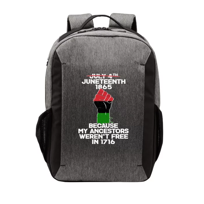 Juneteenth 1865 American African Freedom Day Vector Backpack