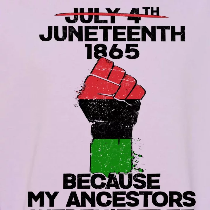 Juneteenth 1865 American African Freedom Day Garment-Dyed Sweatshirt