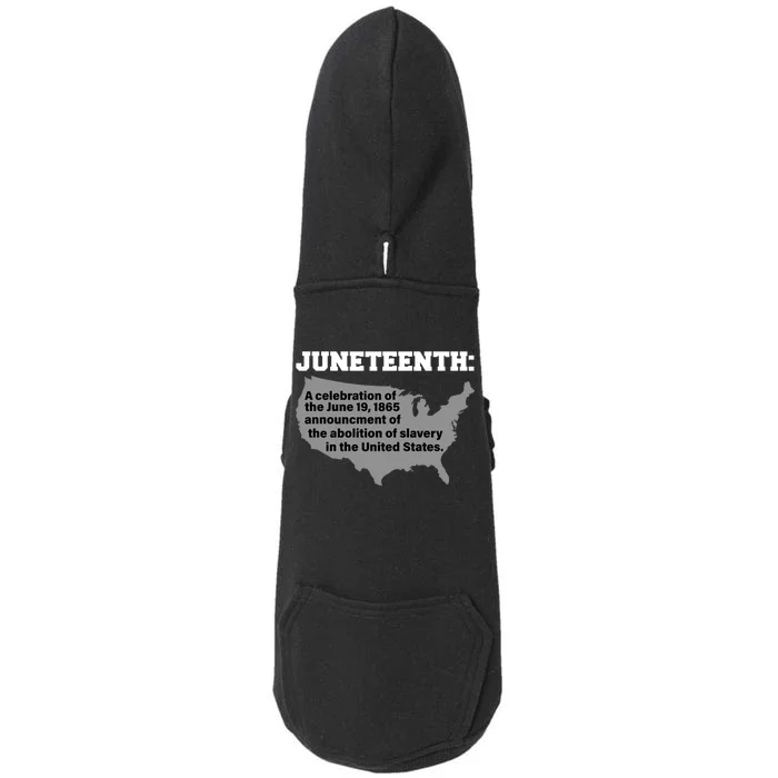 Juneteenth 1865 Celebrates Black African American Doggie 3-End Fleece Hoodie