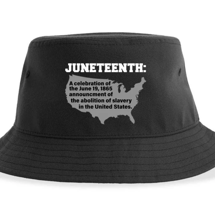 Juneteenth 1865 Celebrates Black African American Sustainable Bucket Hat