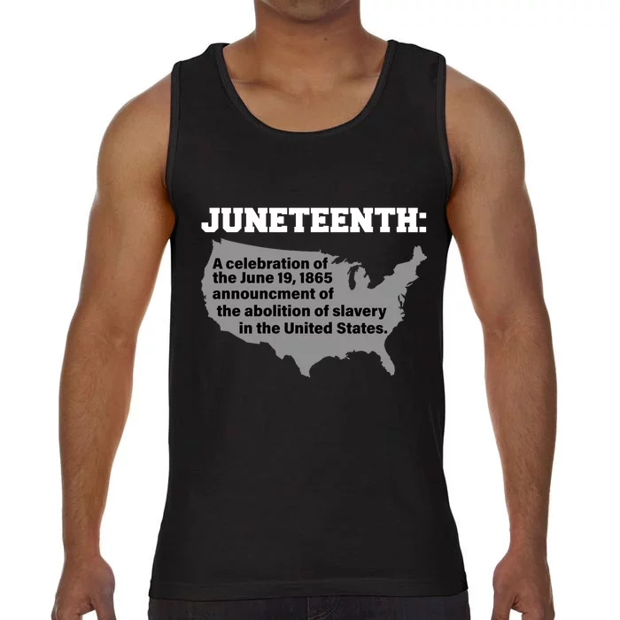 Juneteenth 1865 Celebrates Black African American Comfort Colors® Tank Top