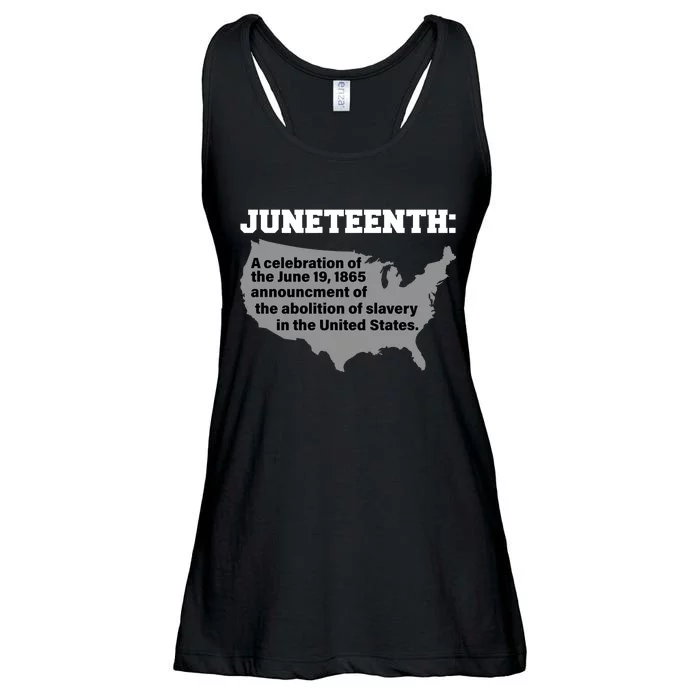 Juneteenth 1865 Celebrates Black African American Ladies Essential Flowy Tank