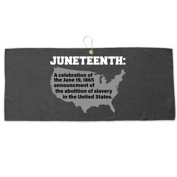 Juneteenth 1865 Celebrates Black African American Large Microfiber Waffle Golf Towel