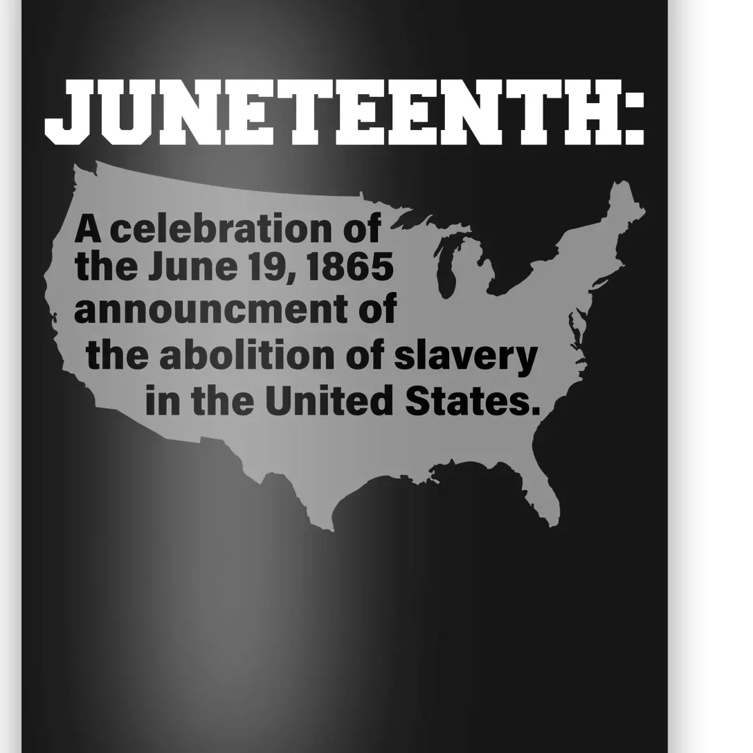 Juneteenth 1865 Celebrates Black African American Poster