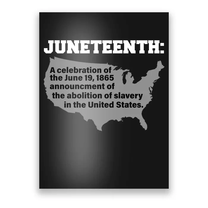 Juneteenth 1865 Celebrates Black African American Poster