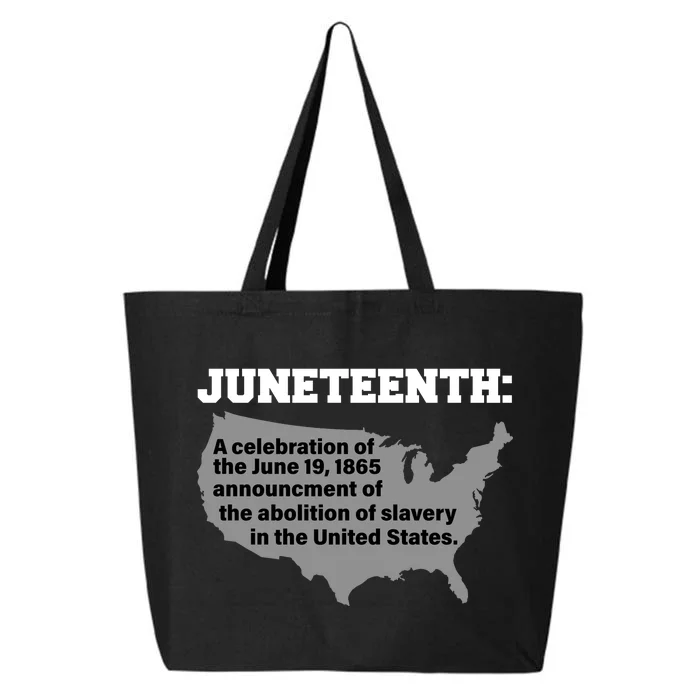 Juneteenth 1865 Celebrates Black African American 25L Jumbo Tote