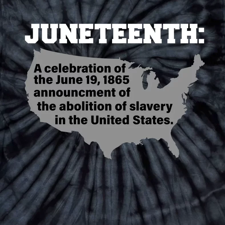 Juneteenth 1865 Celebrates Black African American Tie-Dye T-Shirt