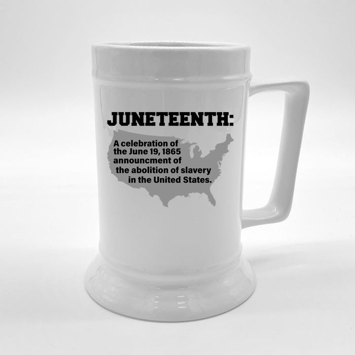 Juneteenth 1865 Celebrates Black African American Front & Back Beer Stein