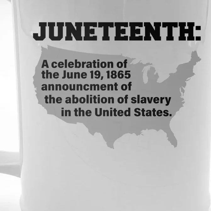 Juneteenth 1865 Celebrates Black African American Front & Back Beer Stein