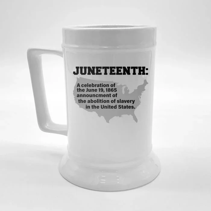 Juneteenth 1865 Celebrates Black African American Front & Back Beer Stein