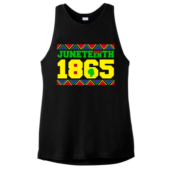 Juneteenth 1865 Independence Day Ladies Tri-Blend Wicking Tank