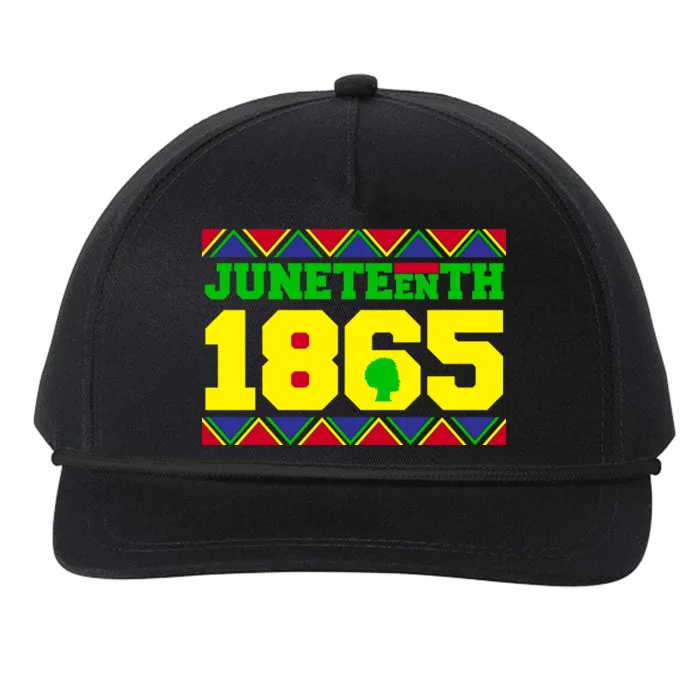 Juneteenth 1865 Independence Day Snapback Five-Panel Rope Hat