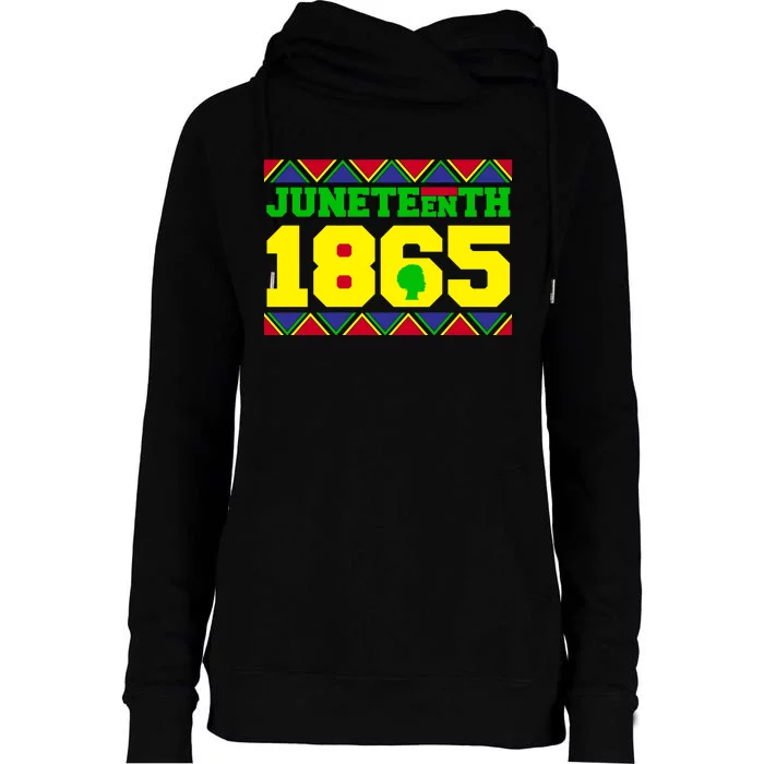 Juneteenth 1865 Independence Day Womens Funnel Neck Pullover Hood