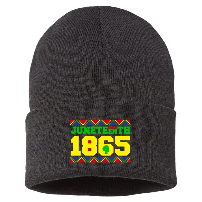 Juneteenth 1865 Independence Day Sustainable Knit Beanie