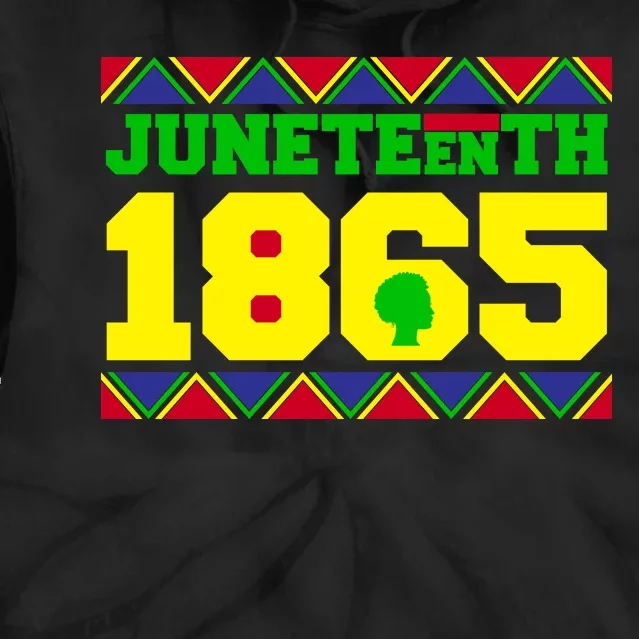 Juneteenth 1865 Independence Day Tie Dye Hoodie