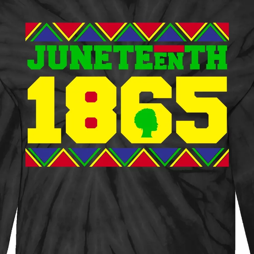 Juneteenth 1865 Independence Day Tie-Dye Long Sleeve Shirt