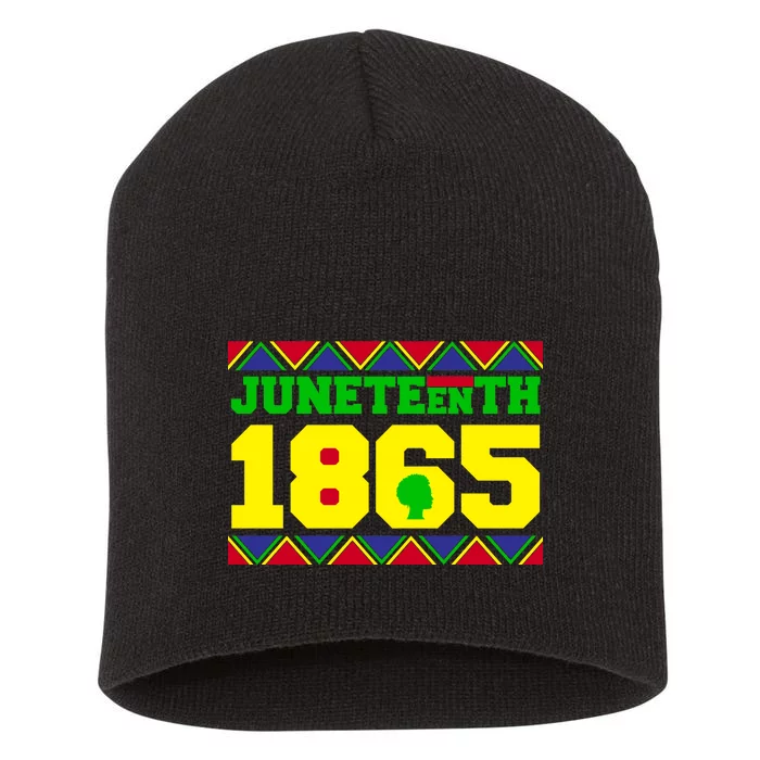 Juneteenth 1865 Independence Day Short Acrylic Beanie