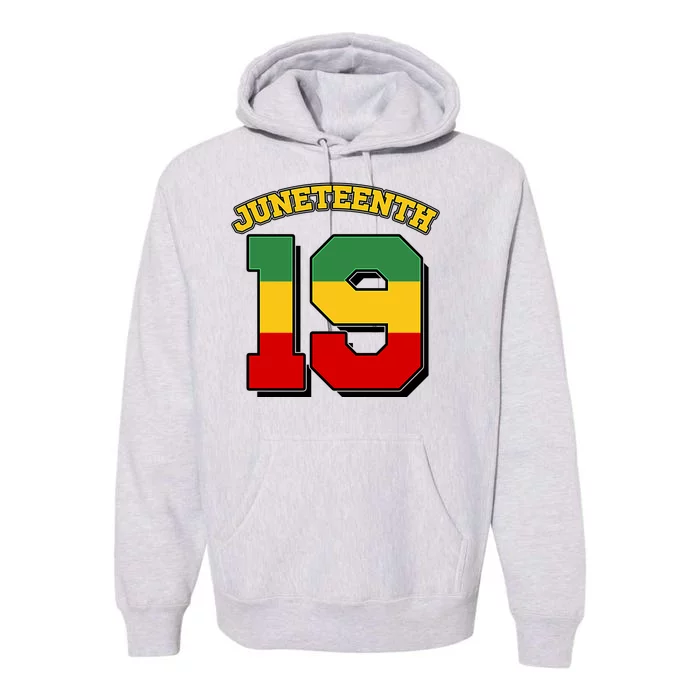 Juneteenth 19 Nineteen Jersey Premium Hoodie