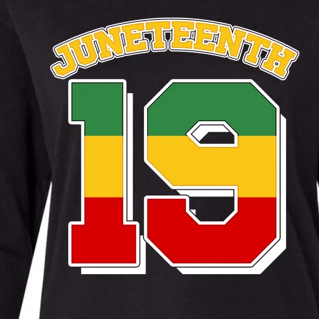 Juneteenth 19 Nineteen Jersey Womens Cotton Relaxed Long Sleeve T-Shirt