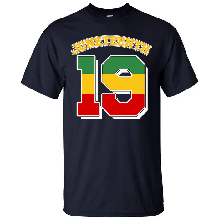 Juneteenth 19 Nineteen Jersey Tall T-Shirt