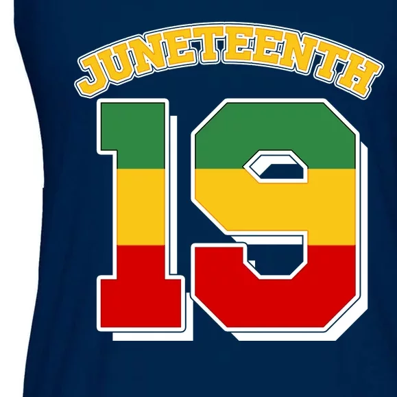 Juneteenth 19 Nineteen Jersey Ladies Essential Flowy Tank