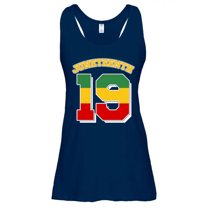 Juneteenth 19 Nineteen Jersey Ladies Essential Flowy Tank