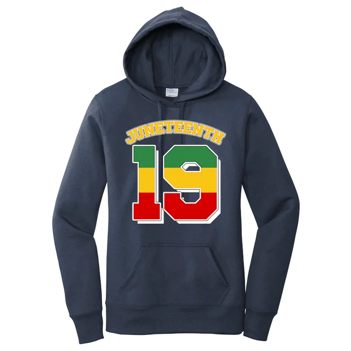 Juneteenth 19 Nineteen Jersey Women's Pullover Hoodie