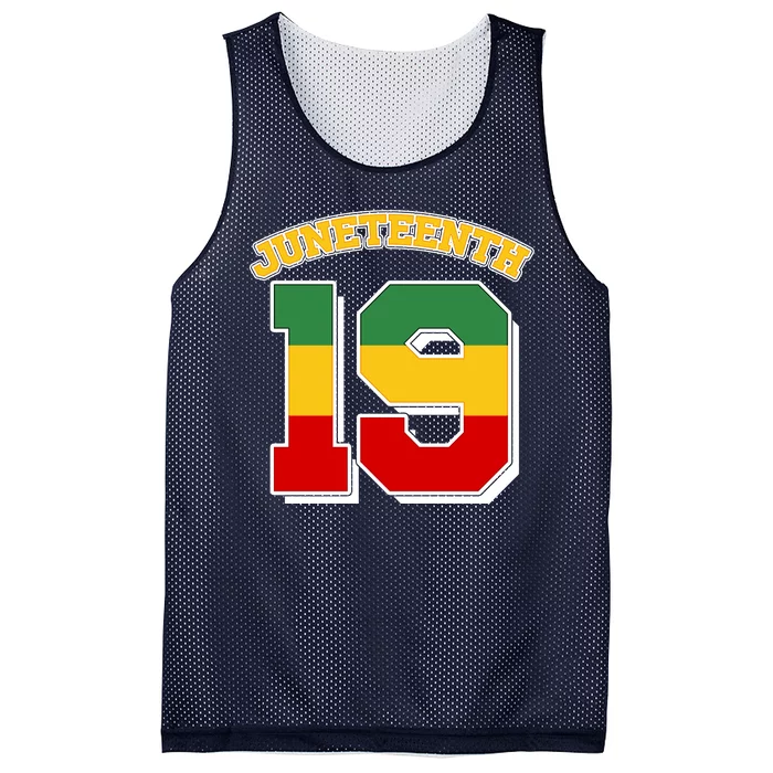 Juneteenth 19 Nineteen Jersey Mesh Reversible Basketball Jersey Tank