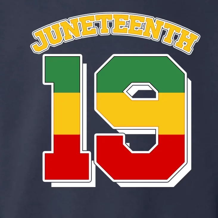 Juneteenth 19 Nineteen Jersey Toddler Hoodie