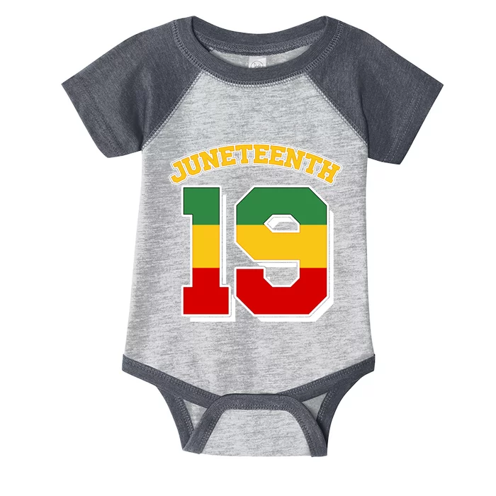 Juneteenth 19 Nineteen Jersey Infant Baby Jersey Bodysuit