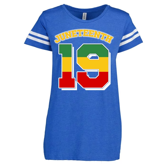 Juneteenth 19 Nineteen Jersey Enza Ladies Jersey Football T-Shirt