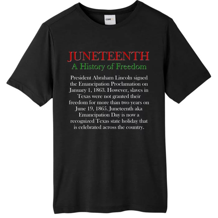 Juneteenth A History of Freedom ChromaSoft Performance T-Shirt